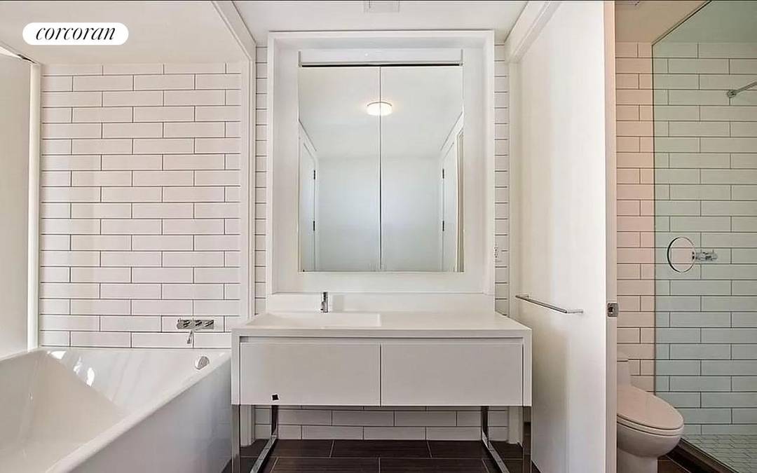 This modern designed alcove studio boasts 698 sq.