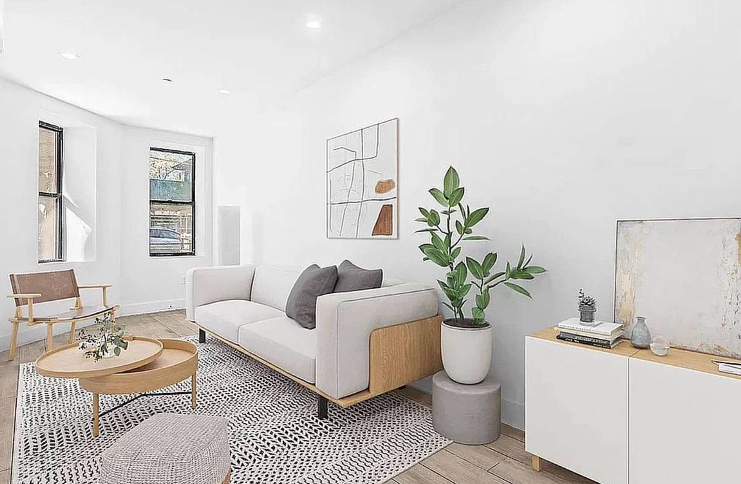 Renovated Two Bedroom, Two Bath with a massive private outdoor space and modern finishes.