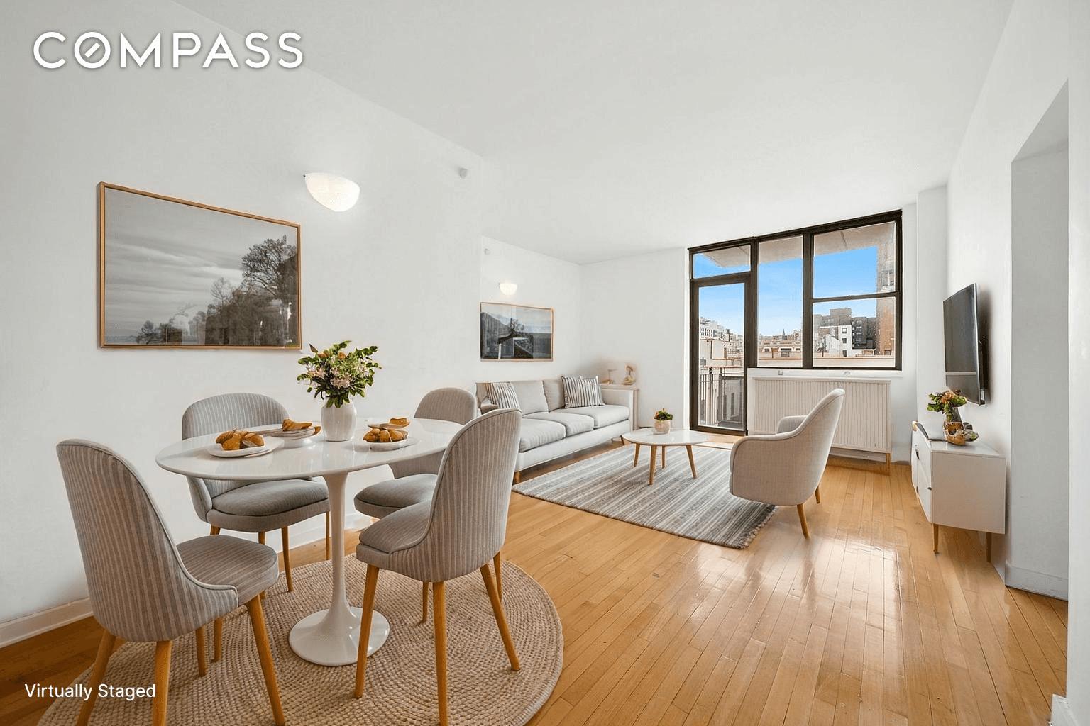 Step out onto your private balcony to unwind and soak in the city views.