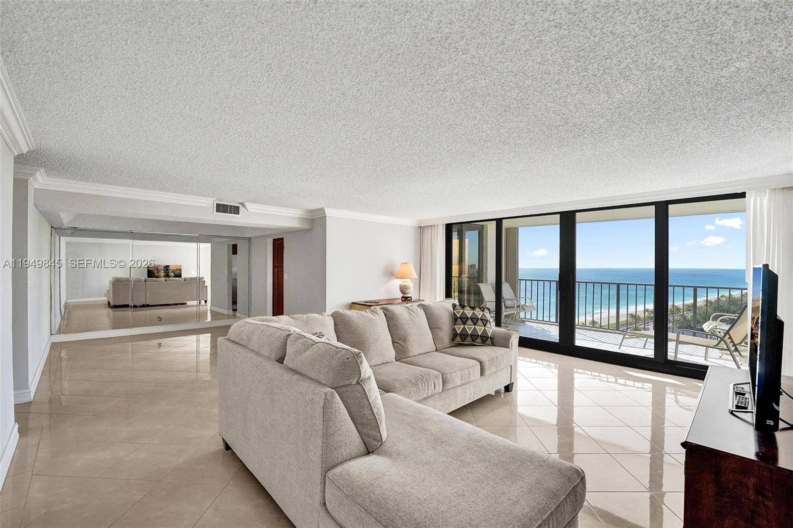 Price Improvement ! Absolutely stunning views from this spacious 2 2, Southeast exposure offering views of the Ocean, Coastline, Intracoastal and Skyline !