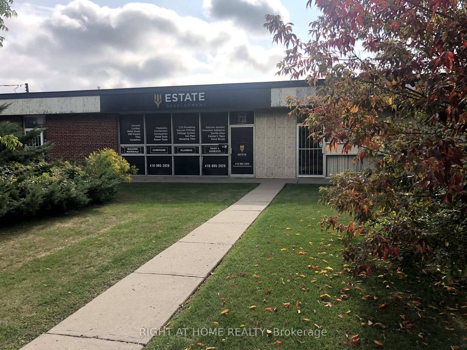 Spacious open Office area, porcelain tile flooring, pot lights, one private office, washroom.