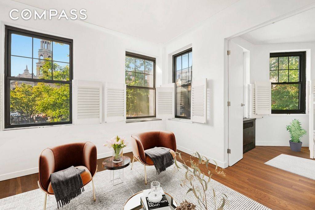 Tucked away in a serene gated village enclave, this expansive three bedroom, two bathroom abode offers old world charm with contemporary upgrades.