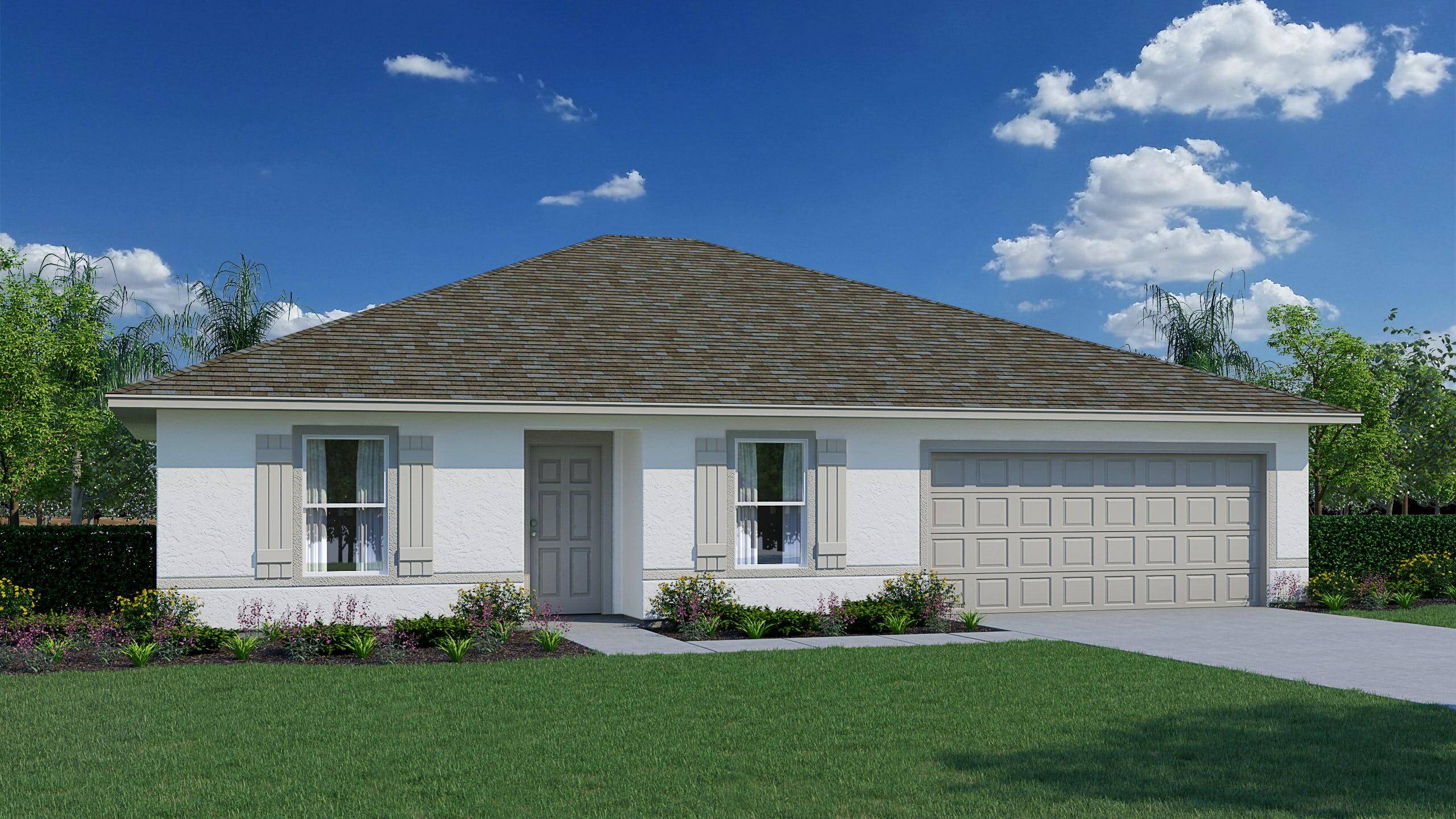 READY NOW ! ! ! The FOXTAIL floor plan has three bedrooms, two full bathrooms, a two car garage, and 1, 552 square feet of living space.