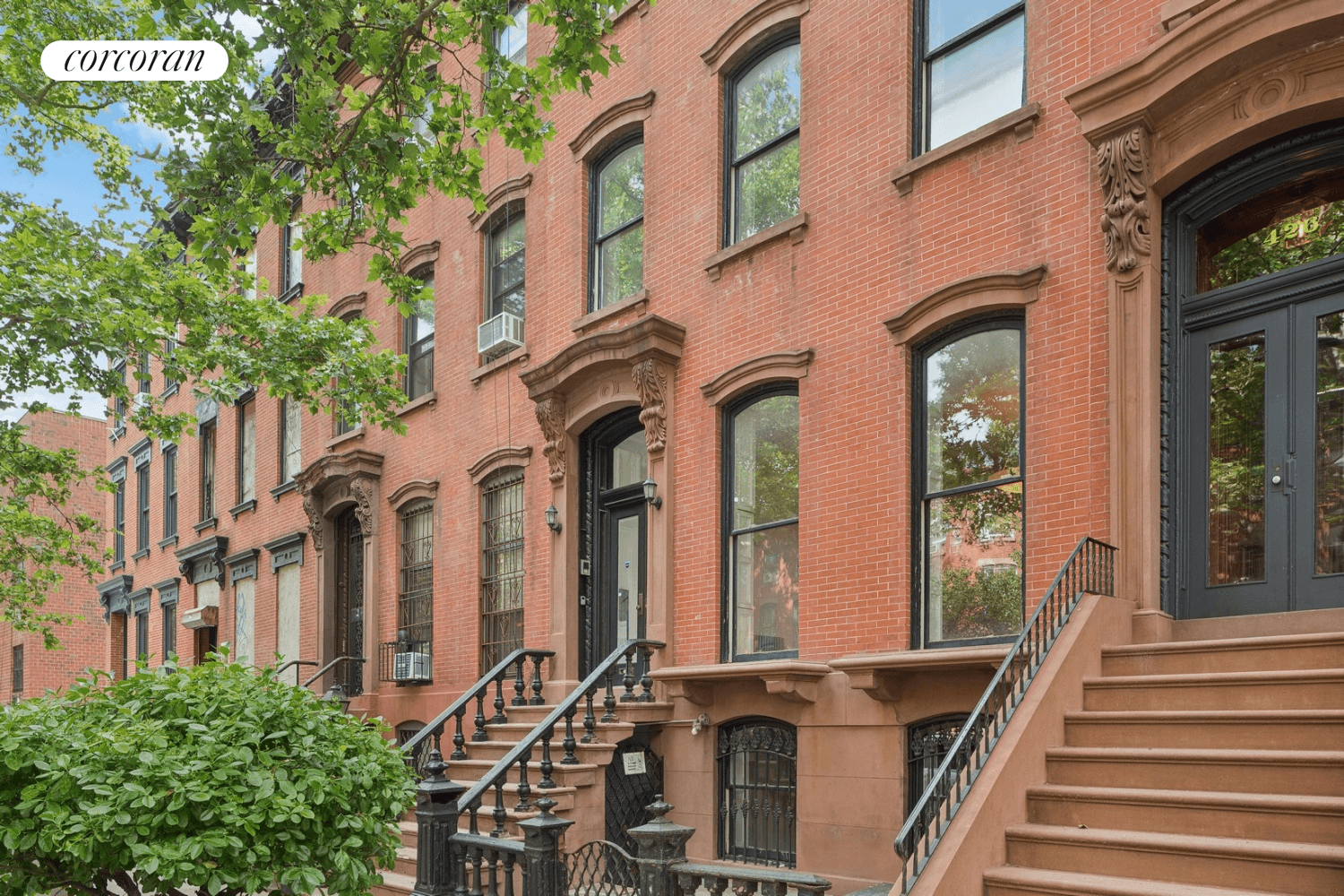 Stately brick townhouse in prime Fort Greene.