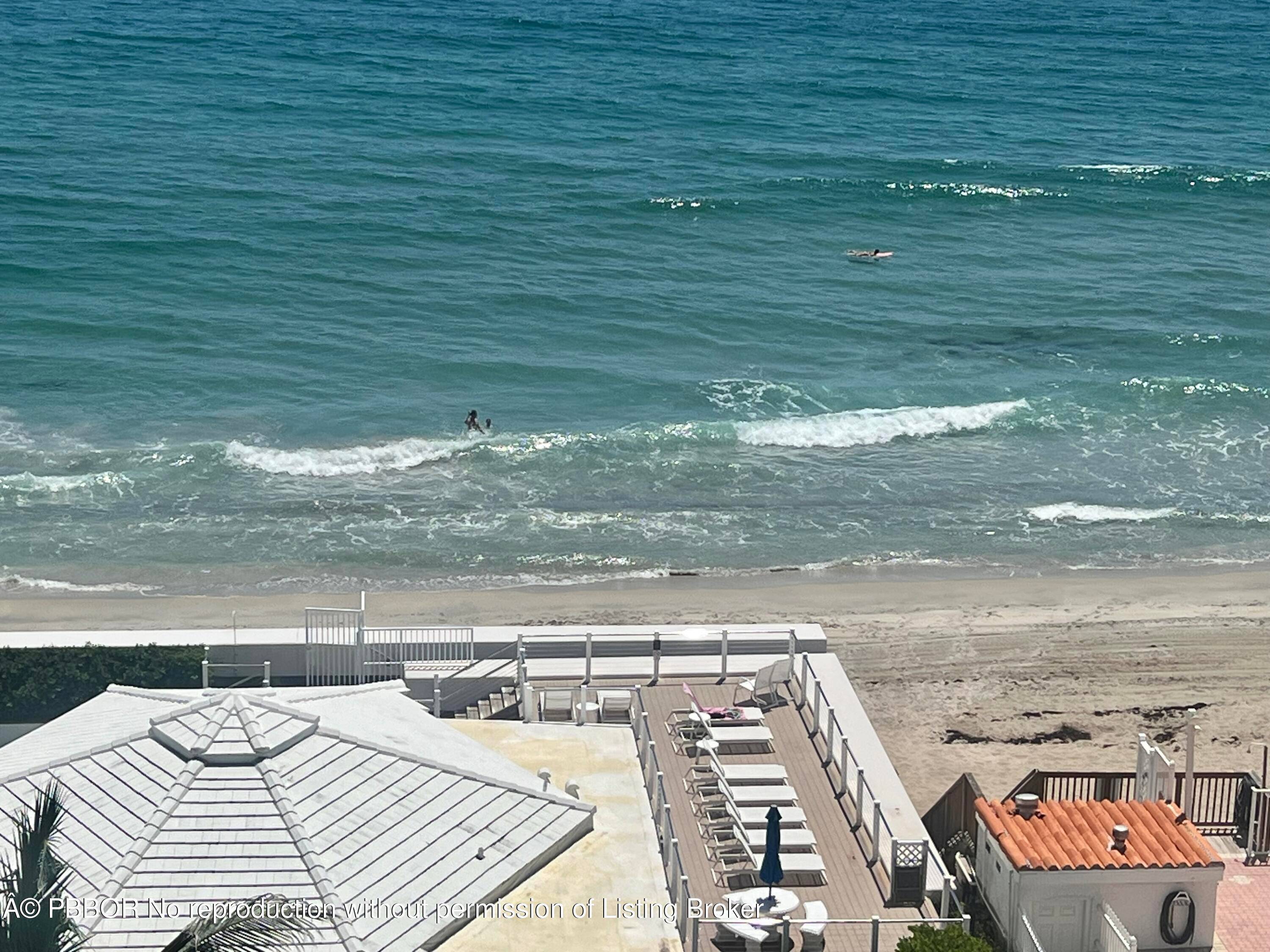 A rare opportunity to own a top floor, fully renovated penthouse directly on the ocean in South Palm Beach.