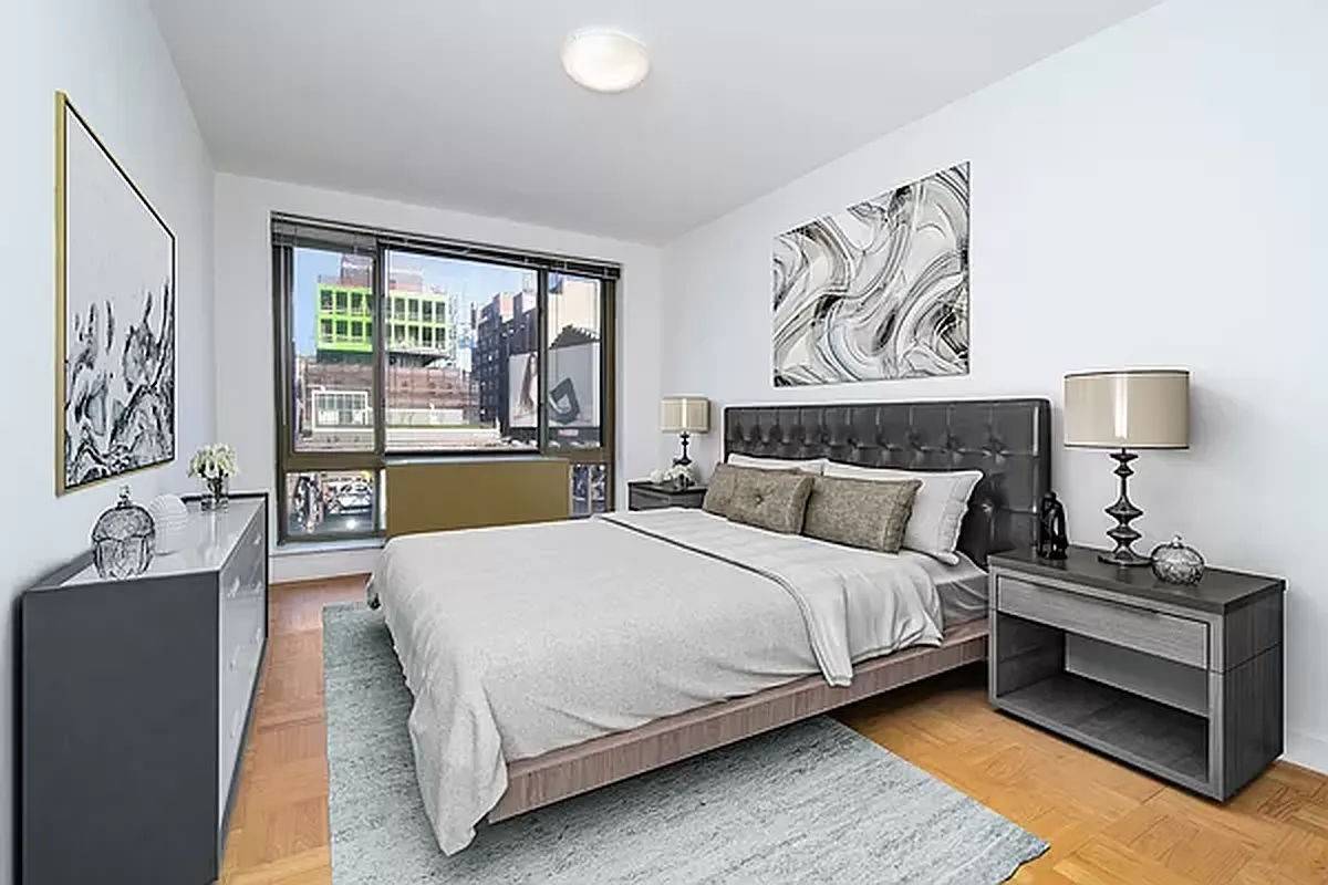 Residence 6G is a CONVERTIBLE 2BR 2BA with a large common space that can easily be converted to a second windowed bedroom with room left over for a common space ...