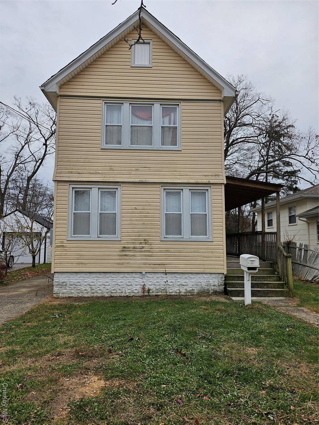 Three bedroom one and half bath single family home.