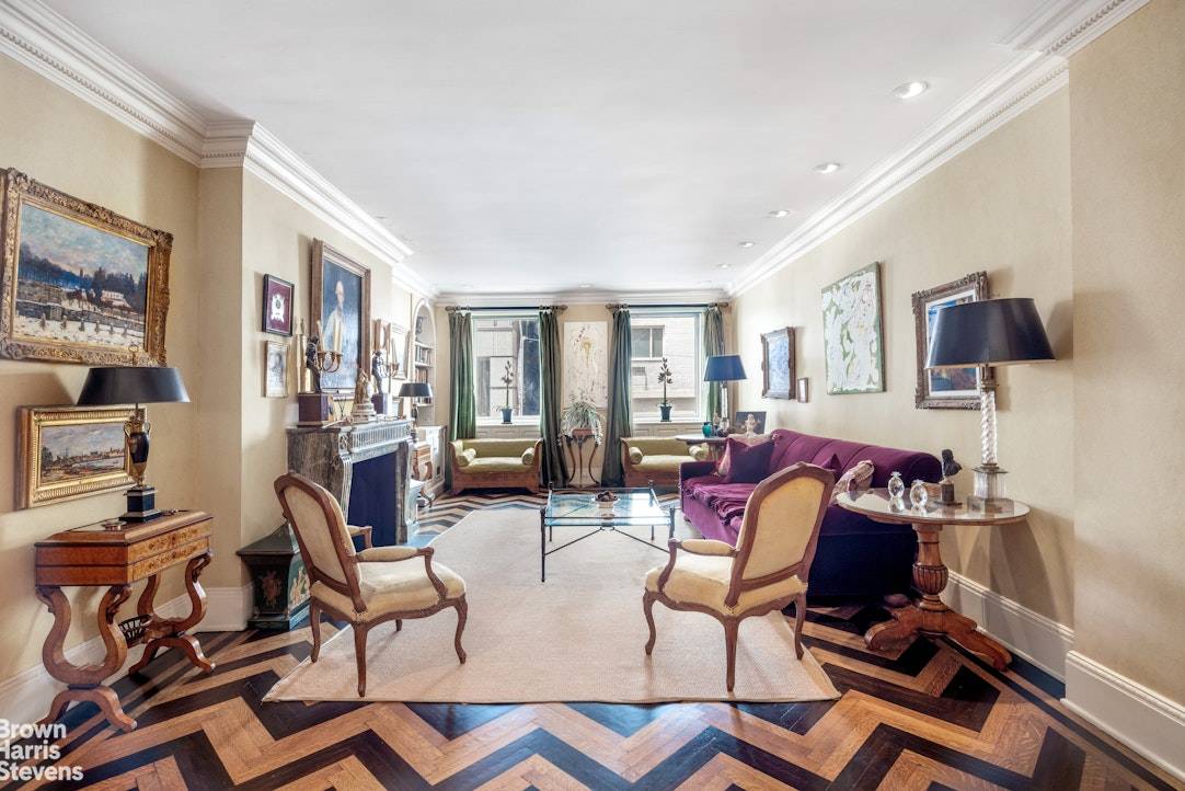 This stunning 3 bedroom home at 485 Park Avenue is a beautifully appointed Classic Seven, located in one of Park Avenue's prestigious white glove cooperatives, featuring furniture and artwork collected ...