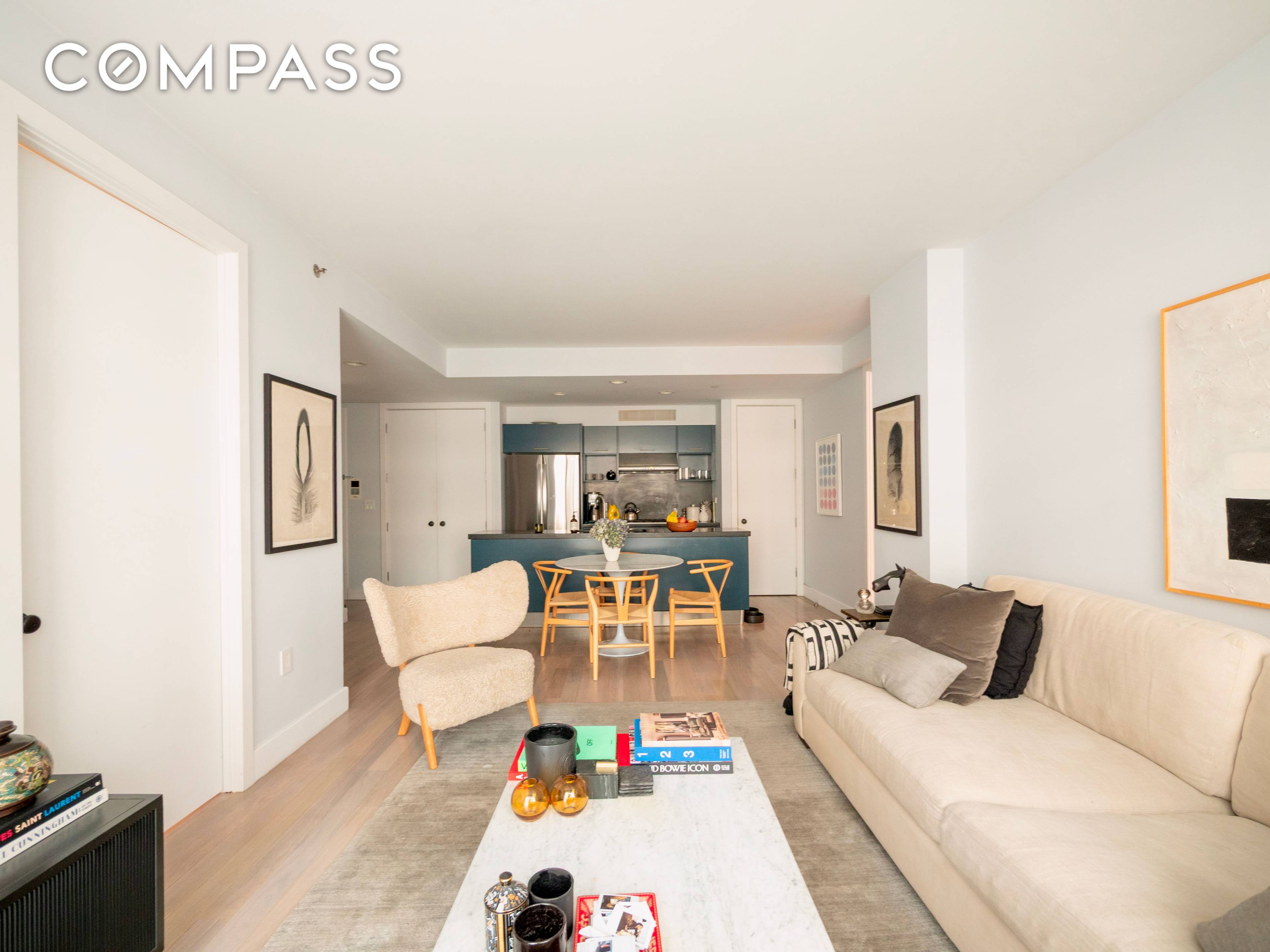 This renovated and well proportioned two bedroom, two bathroom home at The Nexus offers 1, 071 square feet of thoughtfully designed living space in the heart of DUMBO, complete with ...