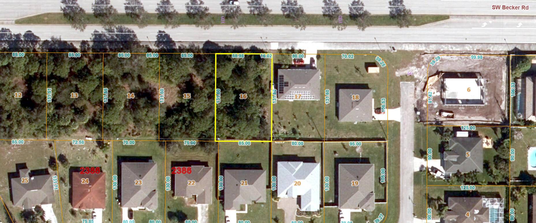 This Becker Rd lot is now available for your new Florida home !