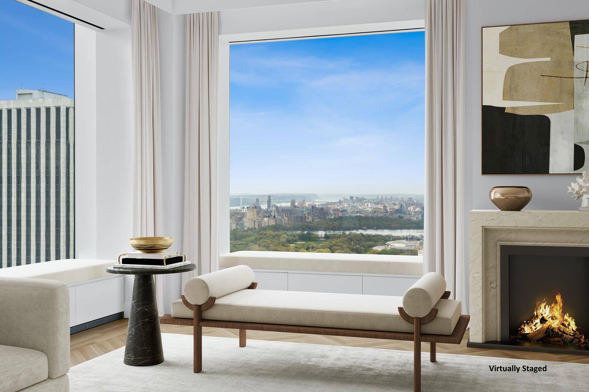 Decorator ready ! This extraordinary never been lived in residence occupies the western expanse of the 52nd floor within 432 Park Avenue, spanning an impressive 3, 576 square feet.