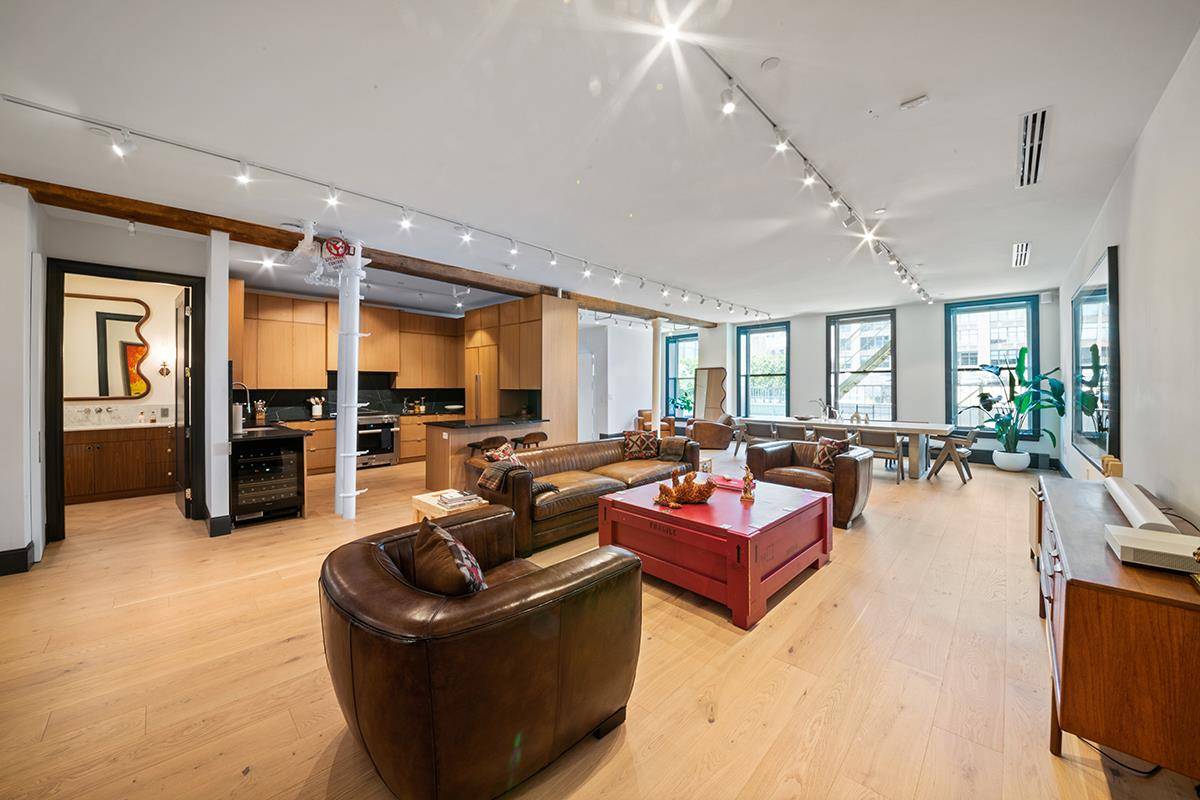 SPECTACULAR AND NEWLY RENOVATED, SPACIOUS FULL FLOOR LOFTA very special and truly one of a kind offering in the heart of Soho.