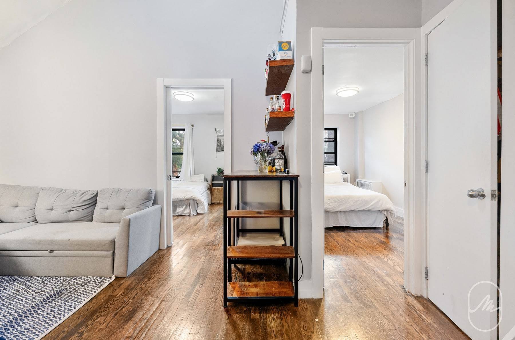 466 W 23rd is a walkup building equipped with a virtual doorman system.
