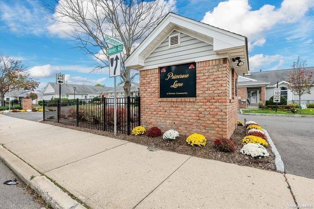 Ranch Condo in Over 55 Primrose Condo Development with 64 Homes in North Babylon with 1, 195 Square Feet Plus a One Car Garage with Interior Access.