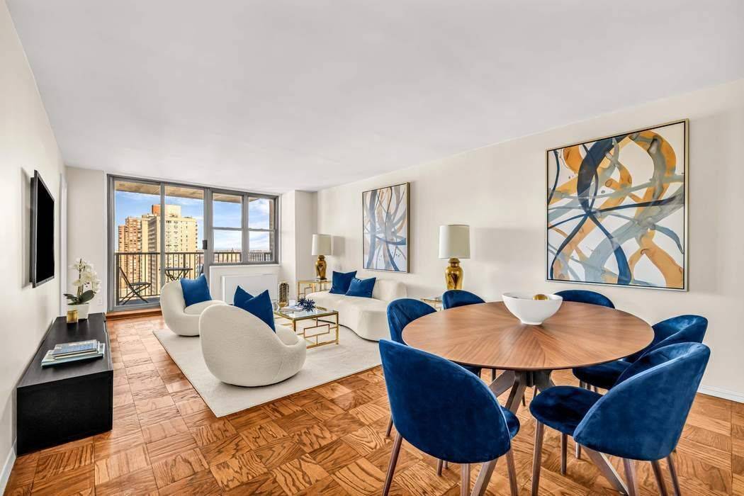 Experience luxurious living in this stunning 27th floor corner apartment.