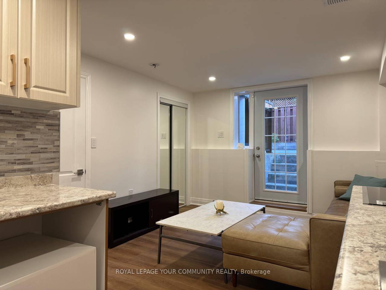 Full New Renovated Great Layout 1 Bedroom Basement Walk up Apartment, Separate Entrance and 1 Parking Driveway Included.