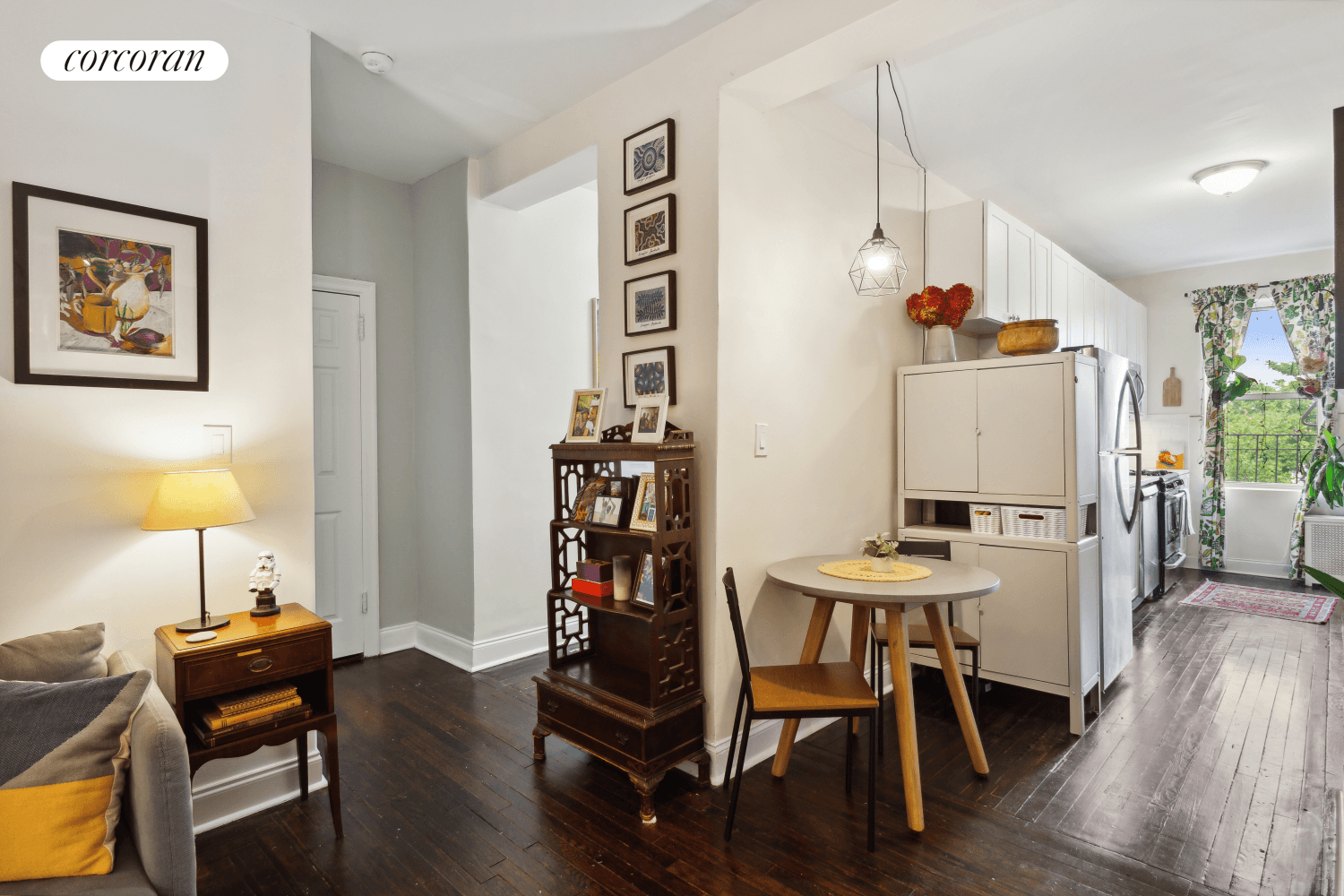 Welcome to Unit 4O, a charming and completely renovated apartment currently set up as a 2 Bedroom home located in a stately pre war co op in lovely Woodside, Queens.