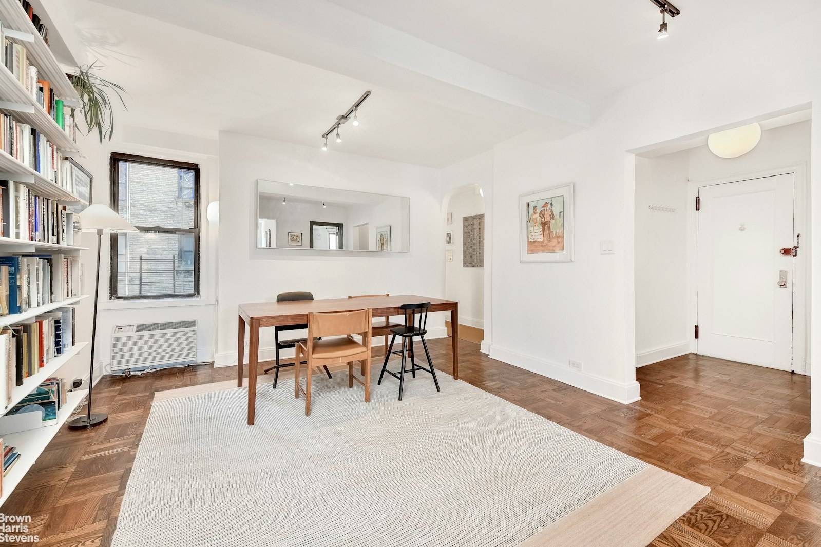 Bright and airy with three exposures including higher floor skyline views, this recently renovated contemporary two bedroom home also highlights the best of its vintage, pre war stylings.