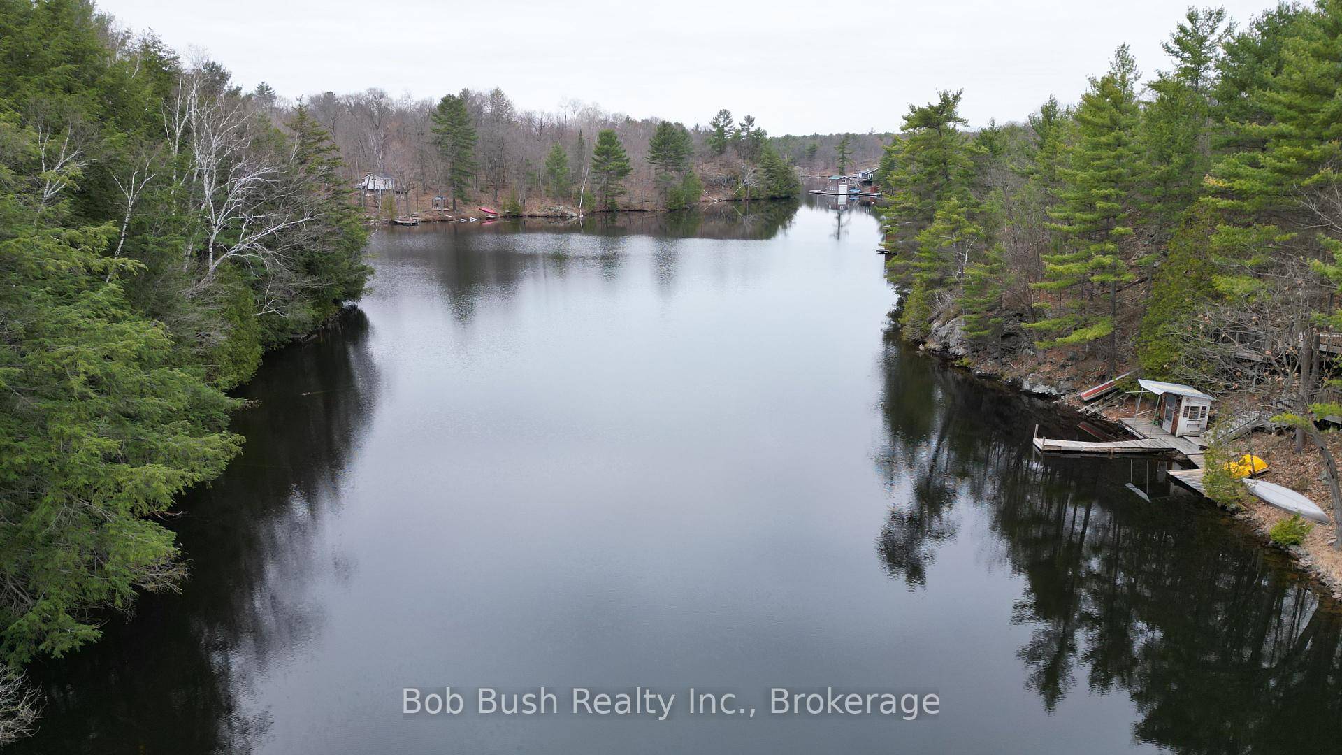 This island property on Baxter Lake, Honey Harbour is a seldom available large waterfront parcel zoned residential in the District of Muskoka and connected to the Trent Severn Waterway.