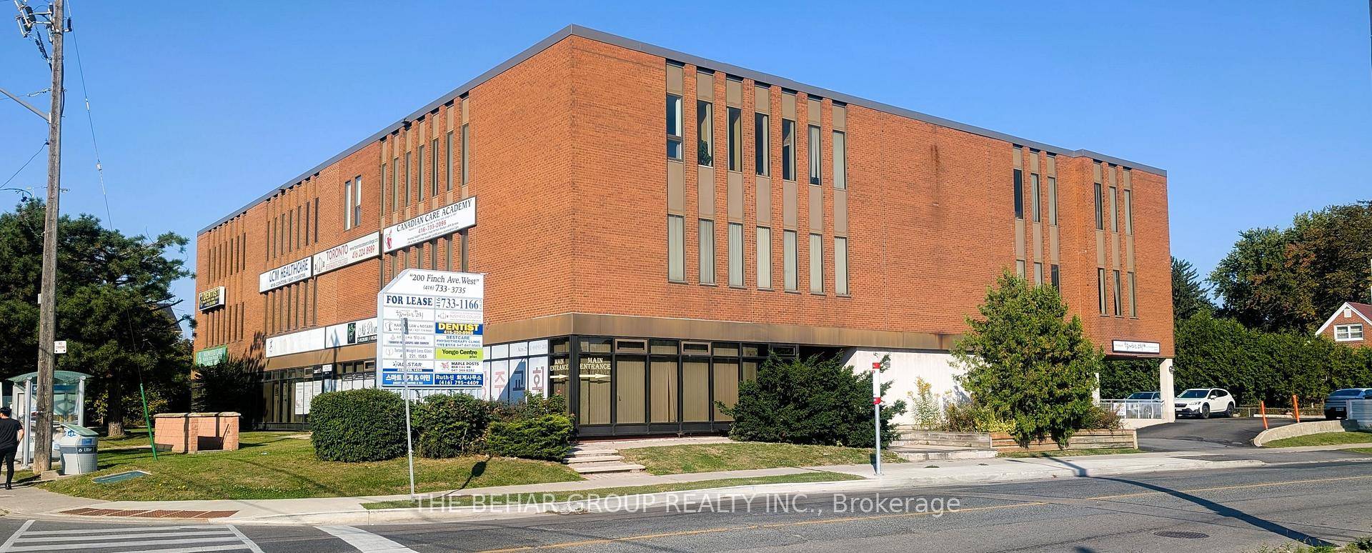 Professional office building located on Finch Ave.