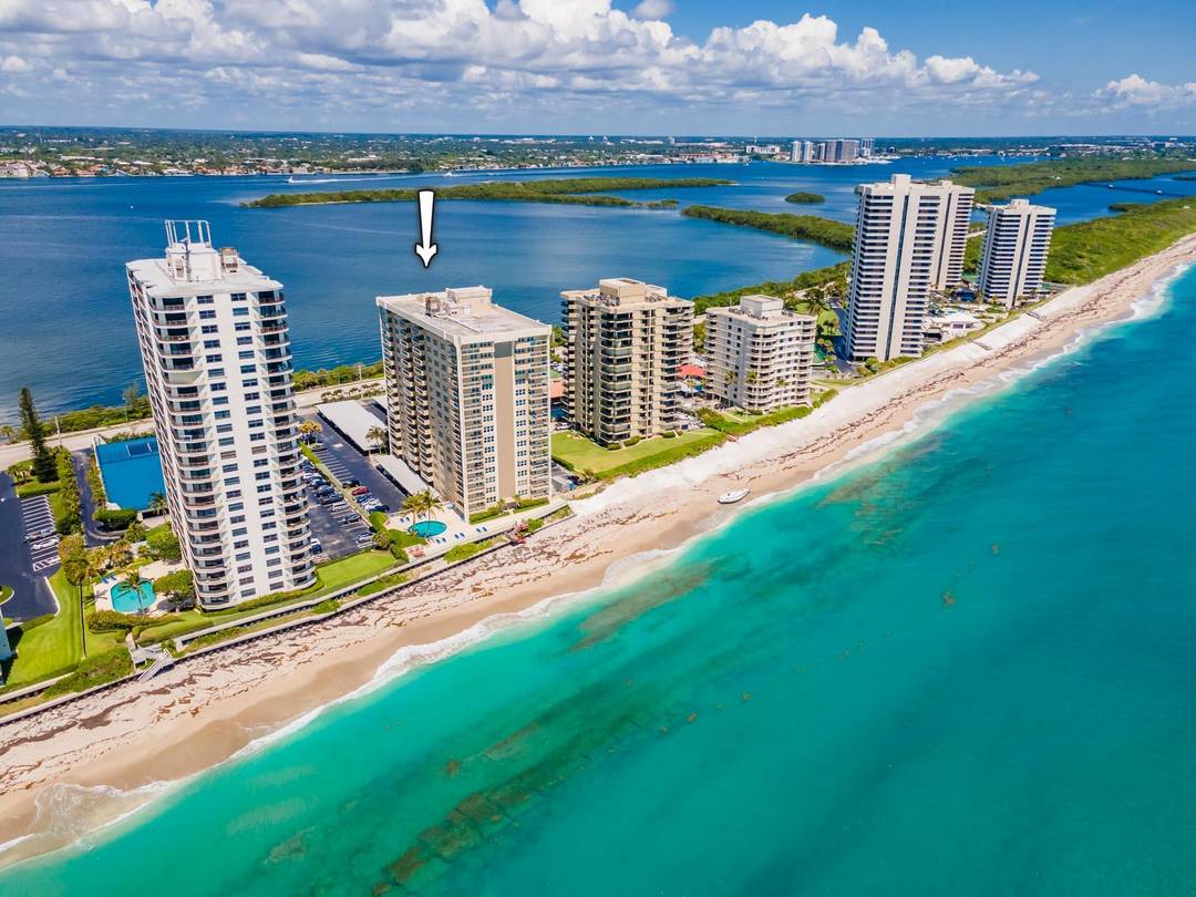Enjoy ocean views from 8th FL elevation living areas, balcony both bedrooms w picture windows framing the ocean surf Atlantic ocean beaches.