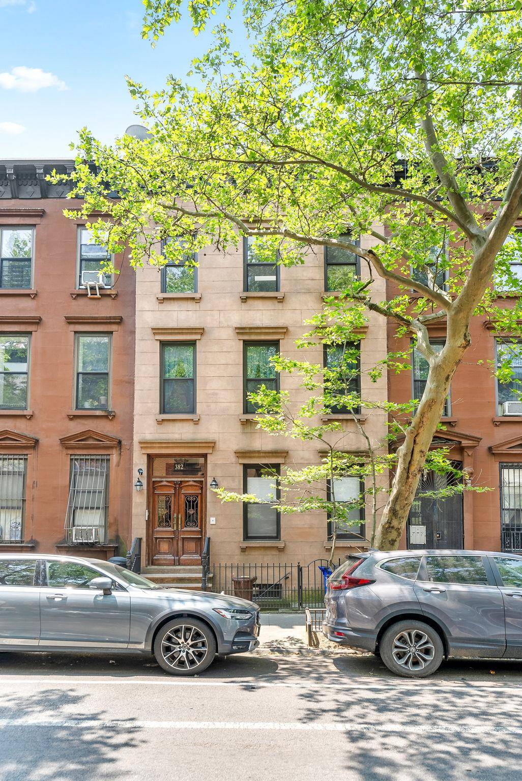 Stunning 1, 200 square foot, 3 bedroom 2 bathroom renovated apartment with low monthlies, in Park Slope, occupying the entire second floor of a 3 unit brownstone condominium.