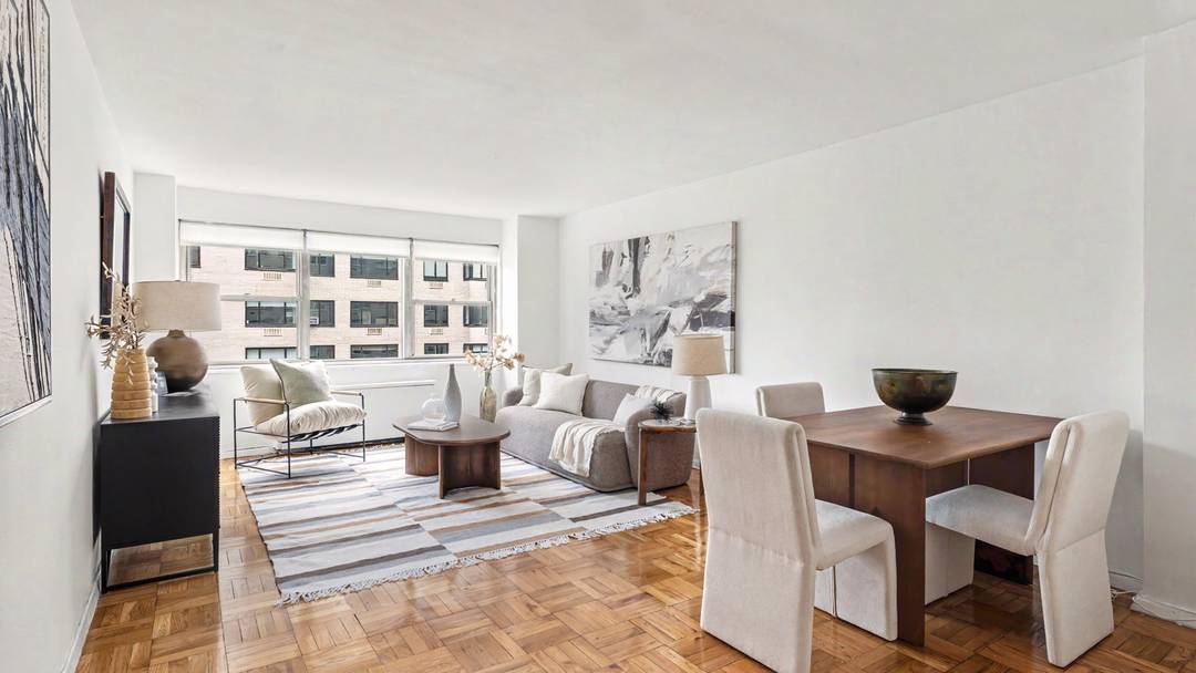 Bright, west facing 1 bedroom 1 bathroom apartment with open city views and beautiful afternoon light located in this self managed co op at 201 East 66th St.