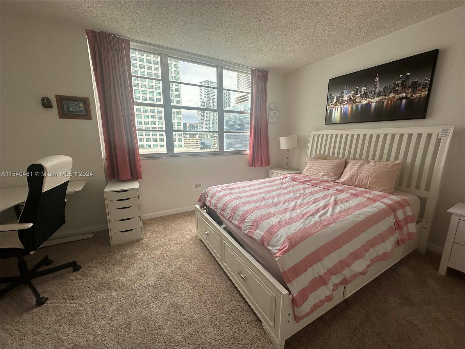 Very spacious condo featuring 2 bedrooms and 2 baths with a city view, offering all amenities within the building, including restaurants.