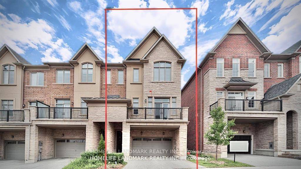 inner townhome with clear view, located in the distinguished Angus Glencommunity in center of Markham ; 2700 sf with separate study media room, living room with balcony, open concept modern ...