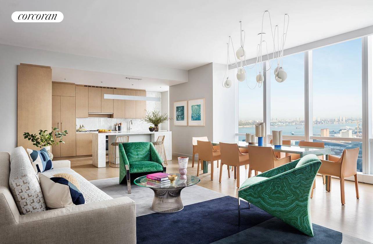 Residence 25H is a spacious three bedroom home spanning 2, 221 square feet.