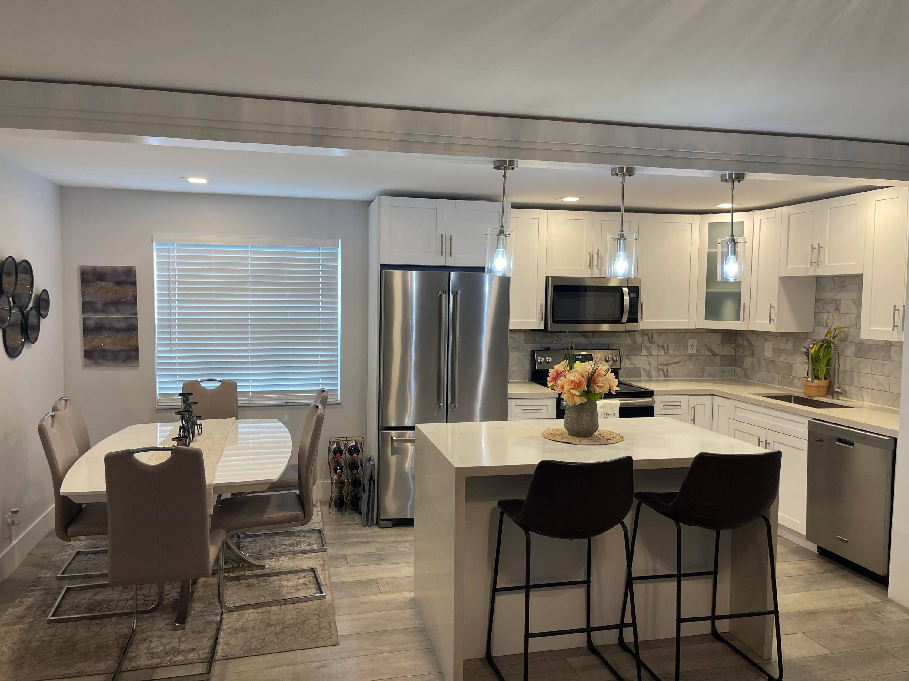 Luxurious updated 2 bedroom, 2 bathroom condo with spacious features.