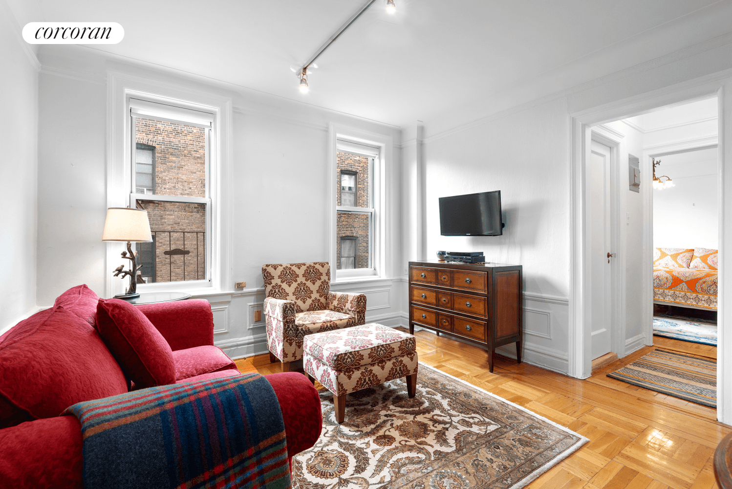 Welcome home to Apartment 5F, as you enter this serene and charming apartment you are greeted with 9' foot high ceilings, a foyer which leads into an open concept living ...