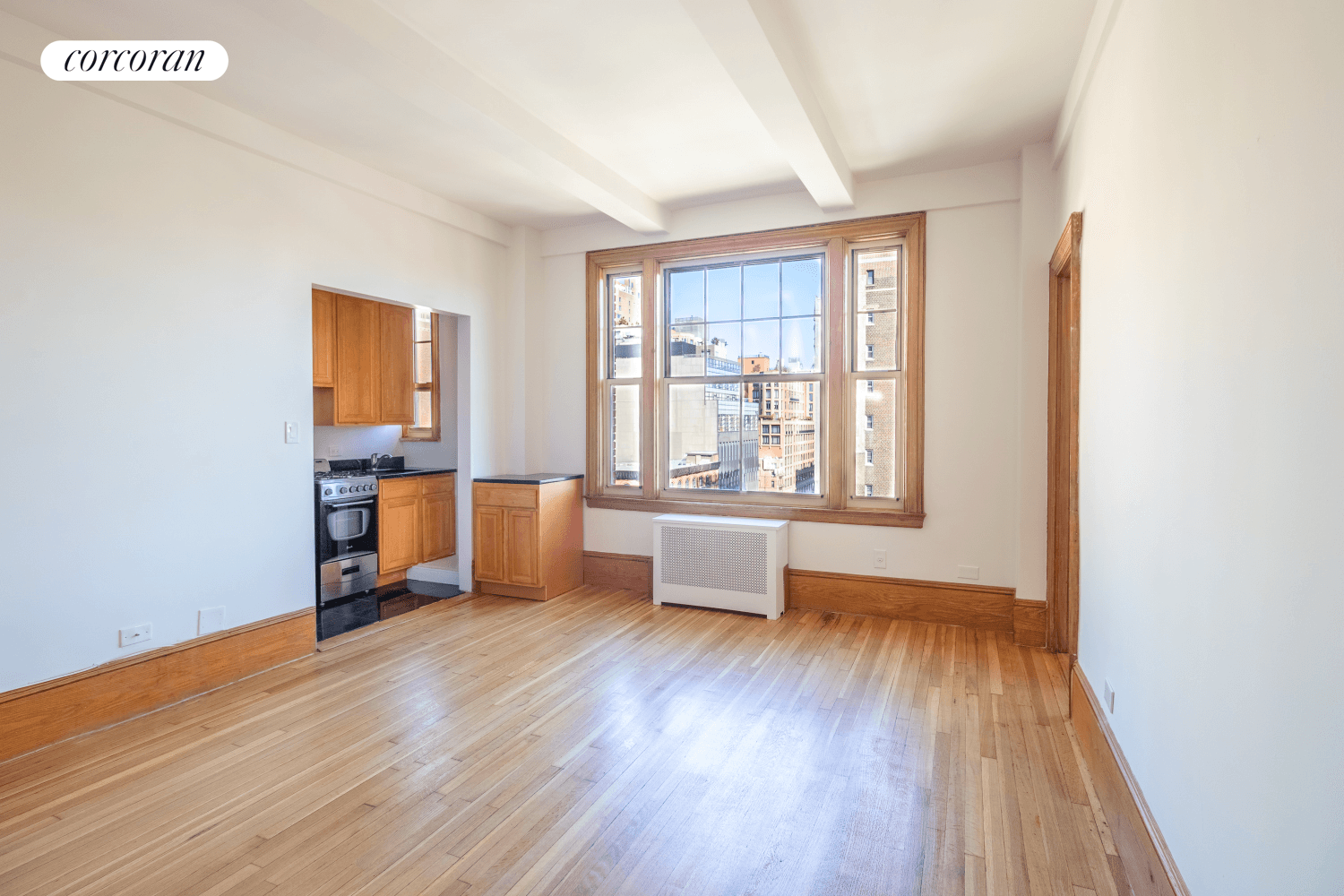 Beautiful, extra large, one bedroom apartment on a high floor in a doorman building on a prime Upper West Side block.