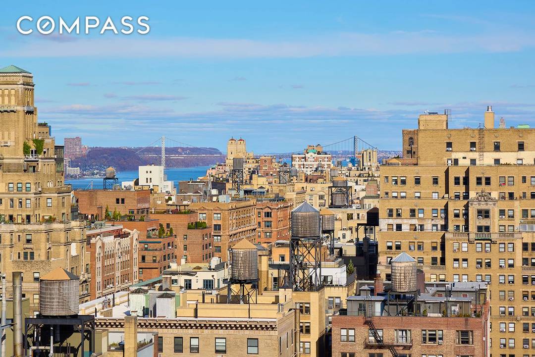 A rare and luminous high floor 2 bedroom, 1 bath home at the very desirable Lincoln Towers with commanding and panoramic views to the George Washington Bridge.