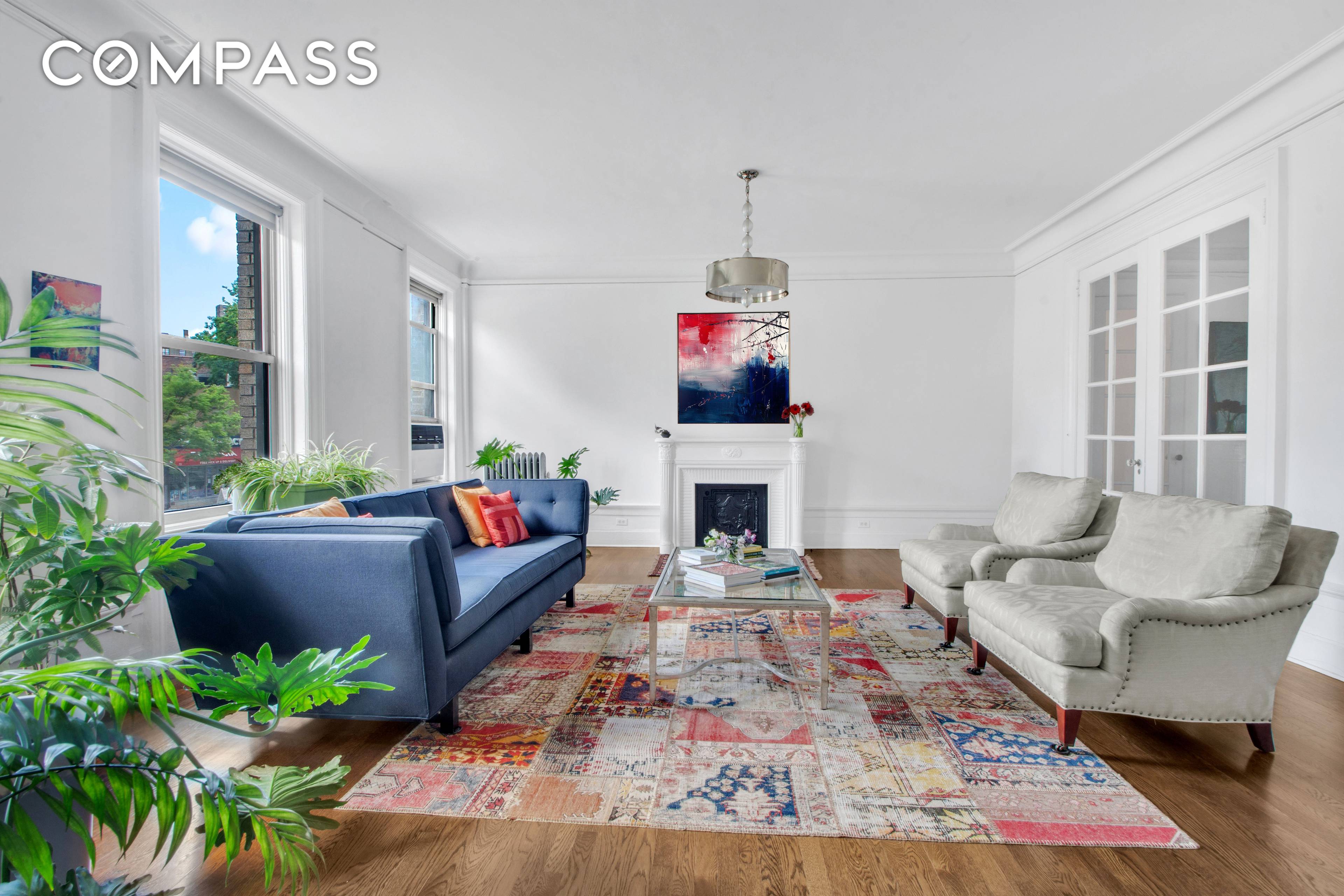 TOWNHOUSE STYLE ONE FLOOR CONVENIENCE Step into the timeless elegance of this 3rd floor apartment, where classic grandeur meets modern comfort in a sprawling, sunlit sanctuary.