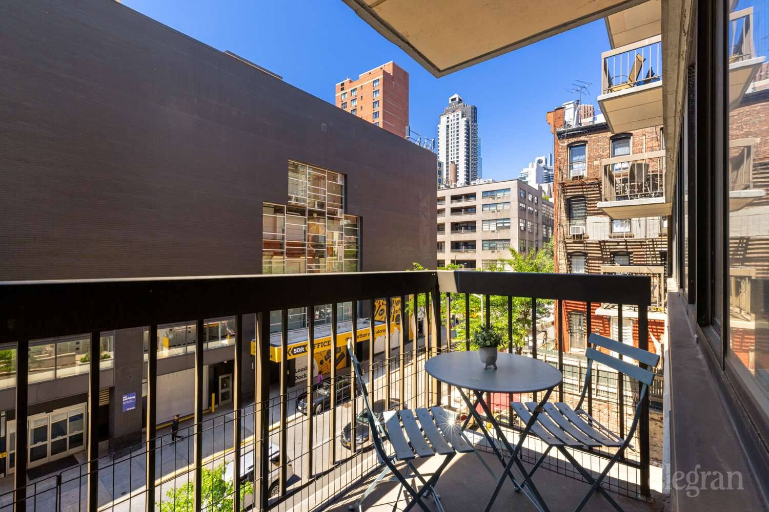 Situated on the sunny south side, this charming one bedroom residence boasts an abundance of natural light and offers a private balcony for relaxation.