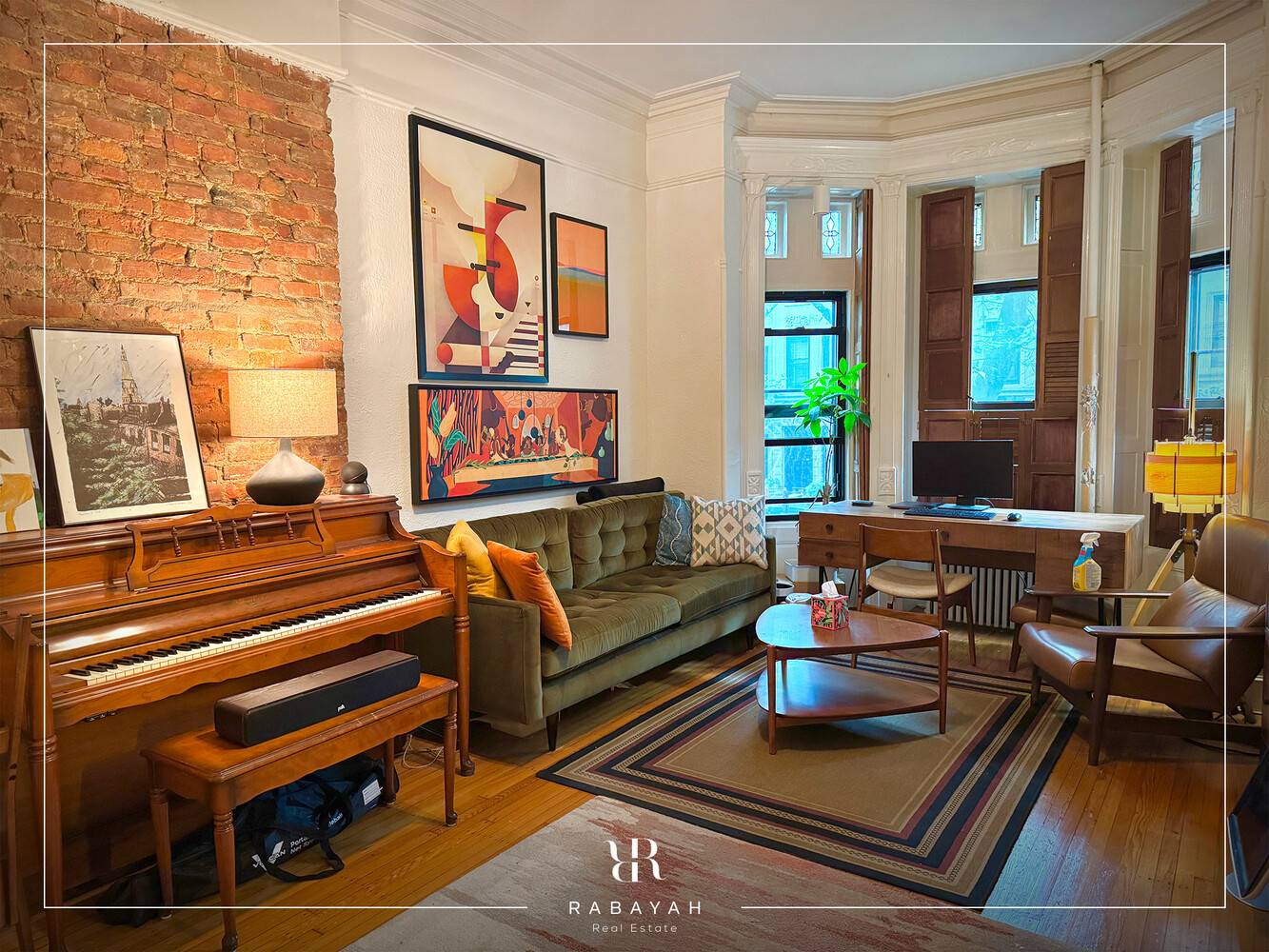 Showings by appointments only Brownstone charm with original details and modern renovation 1BR, 1BATH amp ; Sunny Private Deck Parlor level One flight up in a three unit brownstone on ...