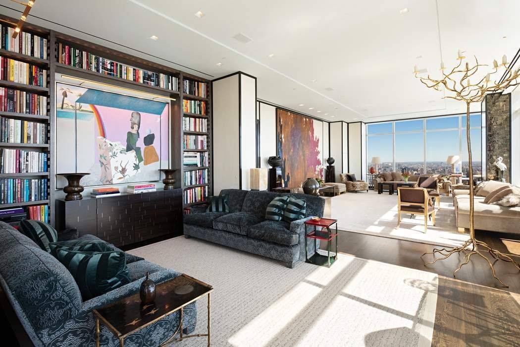 Perched on the 54th floor of One Beacon Court New York s most prestigious modern landmark with a private circular driveway, designed by renowned architect Cesar Pelli this stunning penthouse, ...