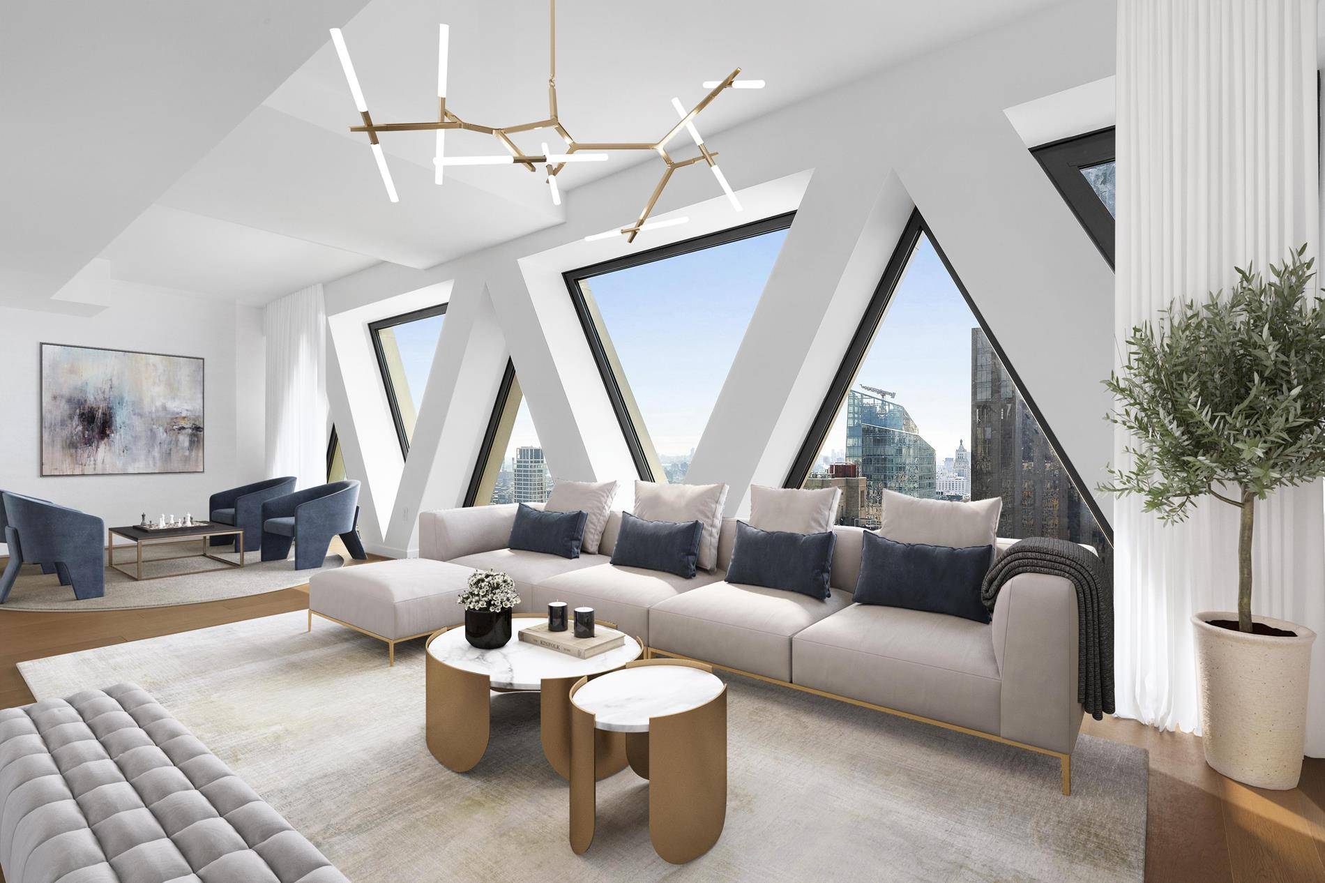 IMMEDIATE OCCUPANCY. FULL FLOOR DUPLEX PH RESIDENCE WITH PRIVATE ELEVATOR LANDING !