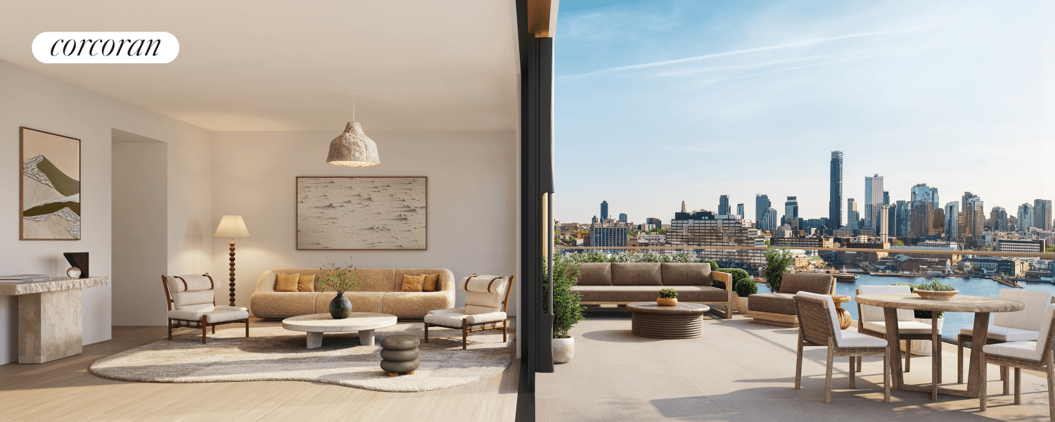 Spacious Studio Residence with Direct East River amp ; Manhattan views Introducing Williamsburg Wharf, a world class resort style living experience located on the East River waterfront in Williamsburg, Brooklyn.