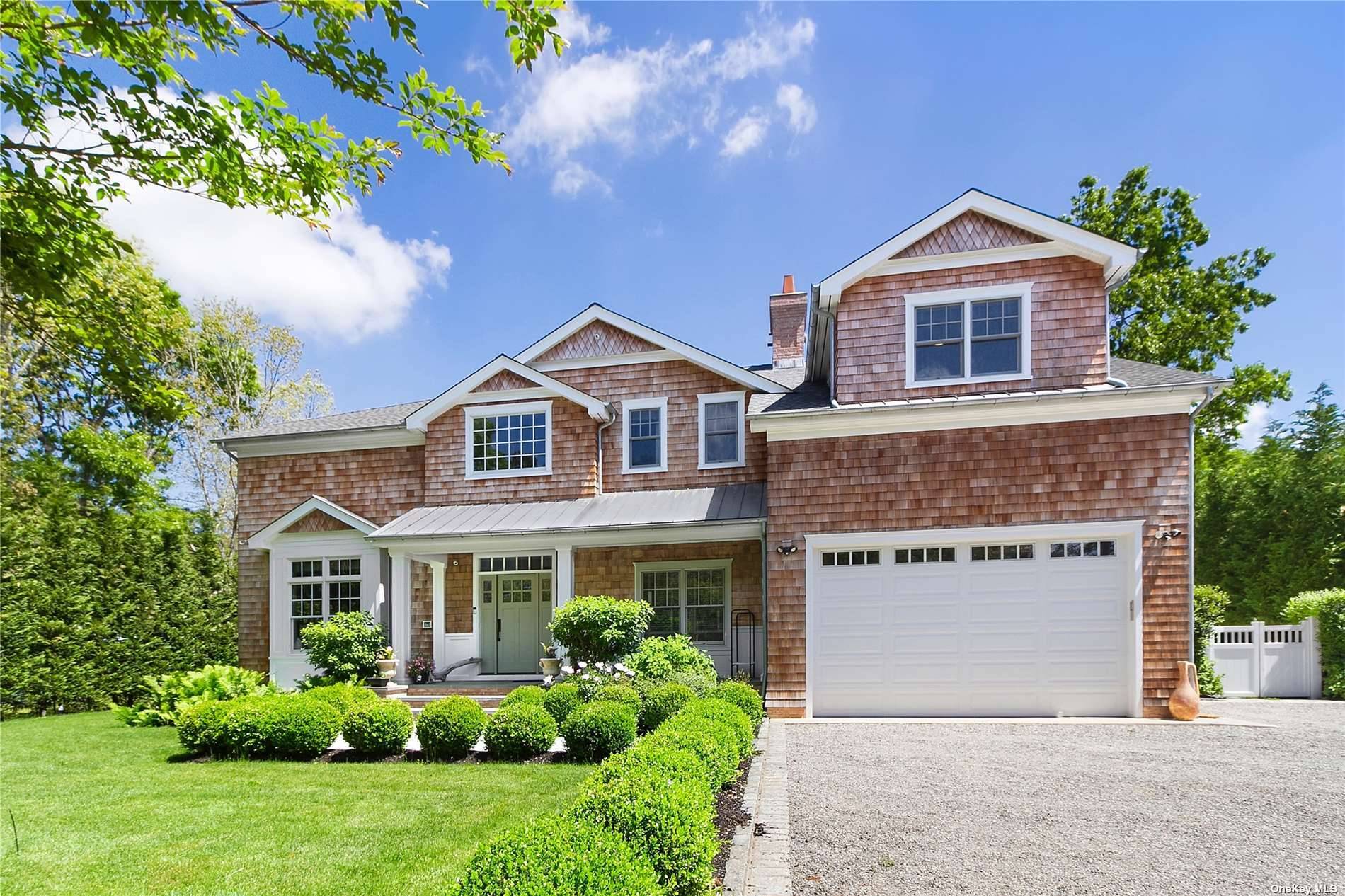 Recently constructed traditional home on.
