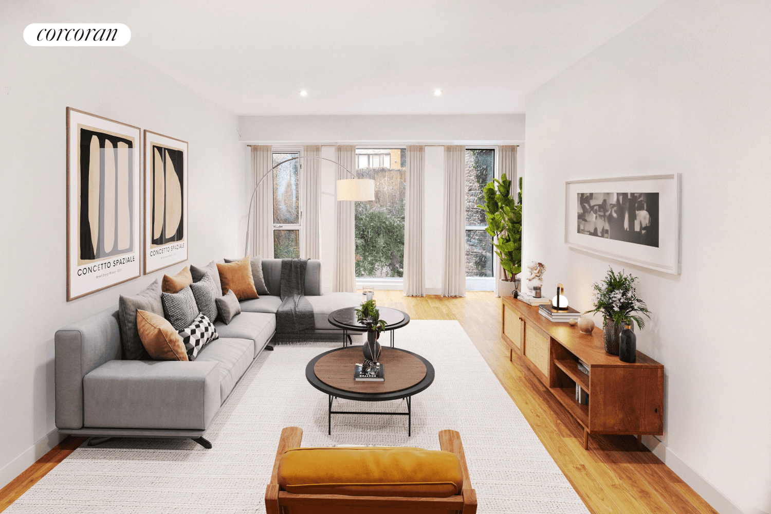 This charming cooperative offers an intimate living experience in a boutique 9 unit townhouse, featuring exposed brick walls, hardwood floors, and a cozy wood burning fireplace.