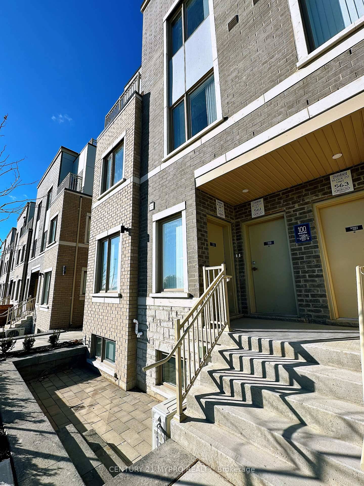 Spacious 2 Bedroom 2. 5 Bathrooms End Unit Townhouse At Master Planned Community M2 Towns By Menkes Located In The Heart Of South Vaughan Metropolitan Centre.