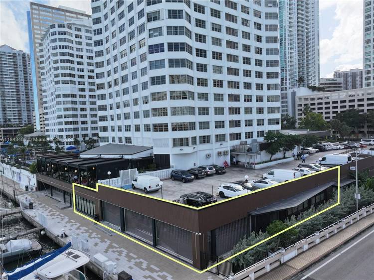 Prime Waterfront Restaurant Retail Opportunity on Brickell Bay.