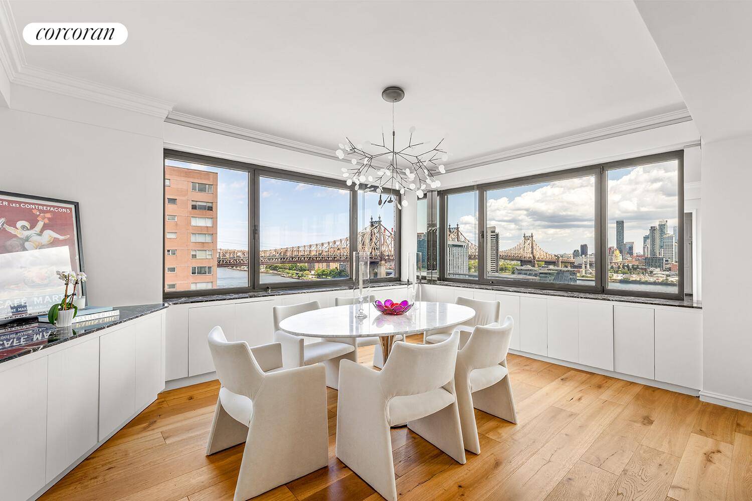 Welcome to 45 Sutton Place South, 18E, a 2 bedroom 2 bath home where elegance meets modern comfort with stunning open views of the East River and exposures East, North ...