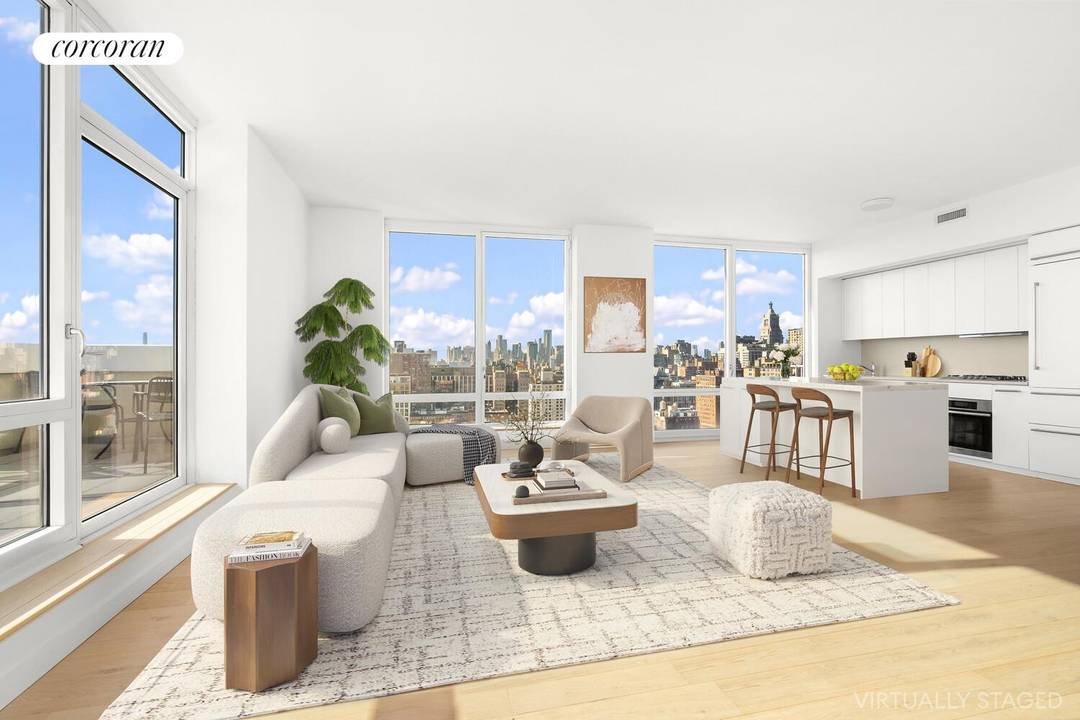 Experience the pinnacle of outdoor living at this breathtaking, 3 bedroom, 3 bath penthouse at The Gramercy.