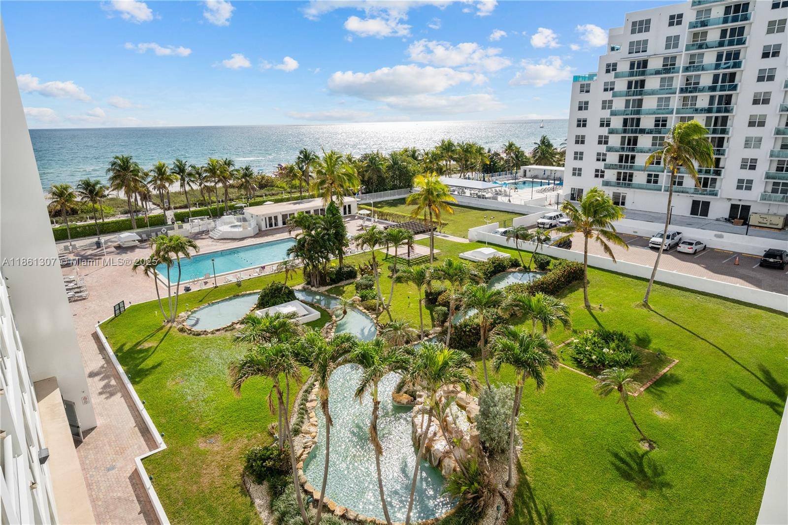 Stunning 2 bed, 2 bath residence in the heart of Miami Beach with direct oceanfront views of the Atlantic and panoramic skyline vistas.