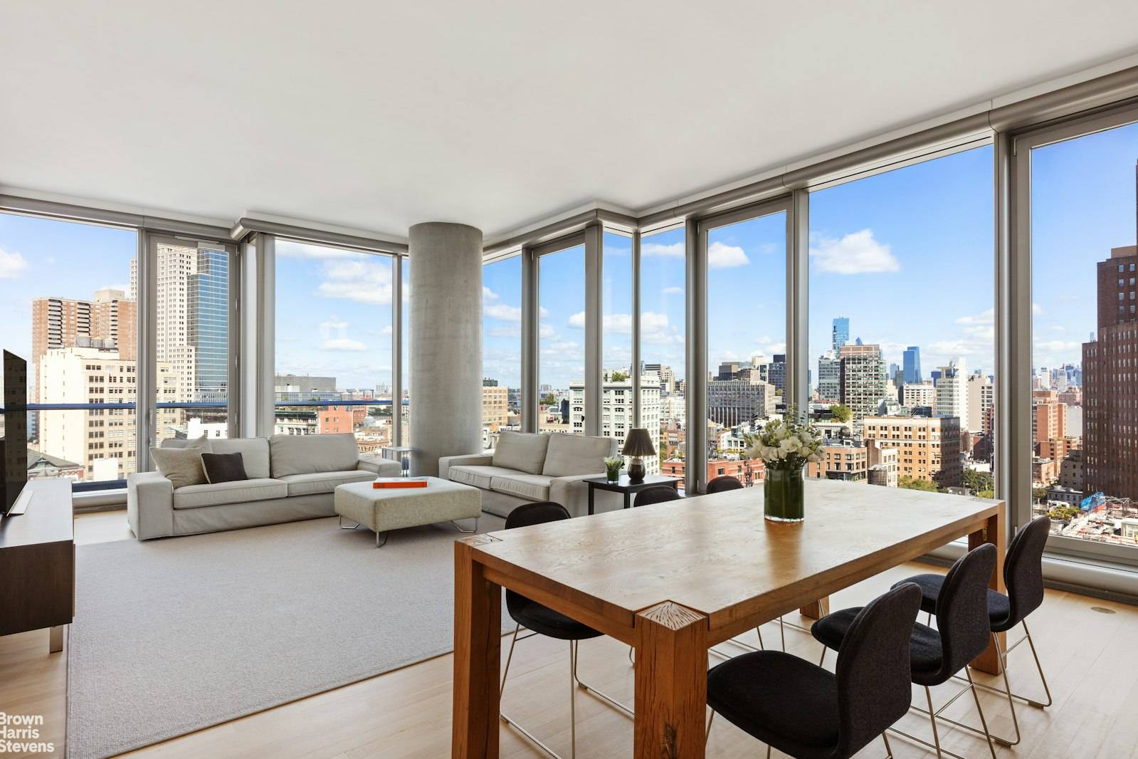 Experience luxury living in Tribeca's most iconic building 56 Leonard Street, designed by renowned Swiss architects Herzog and De Meuron.