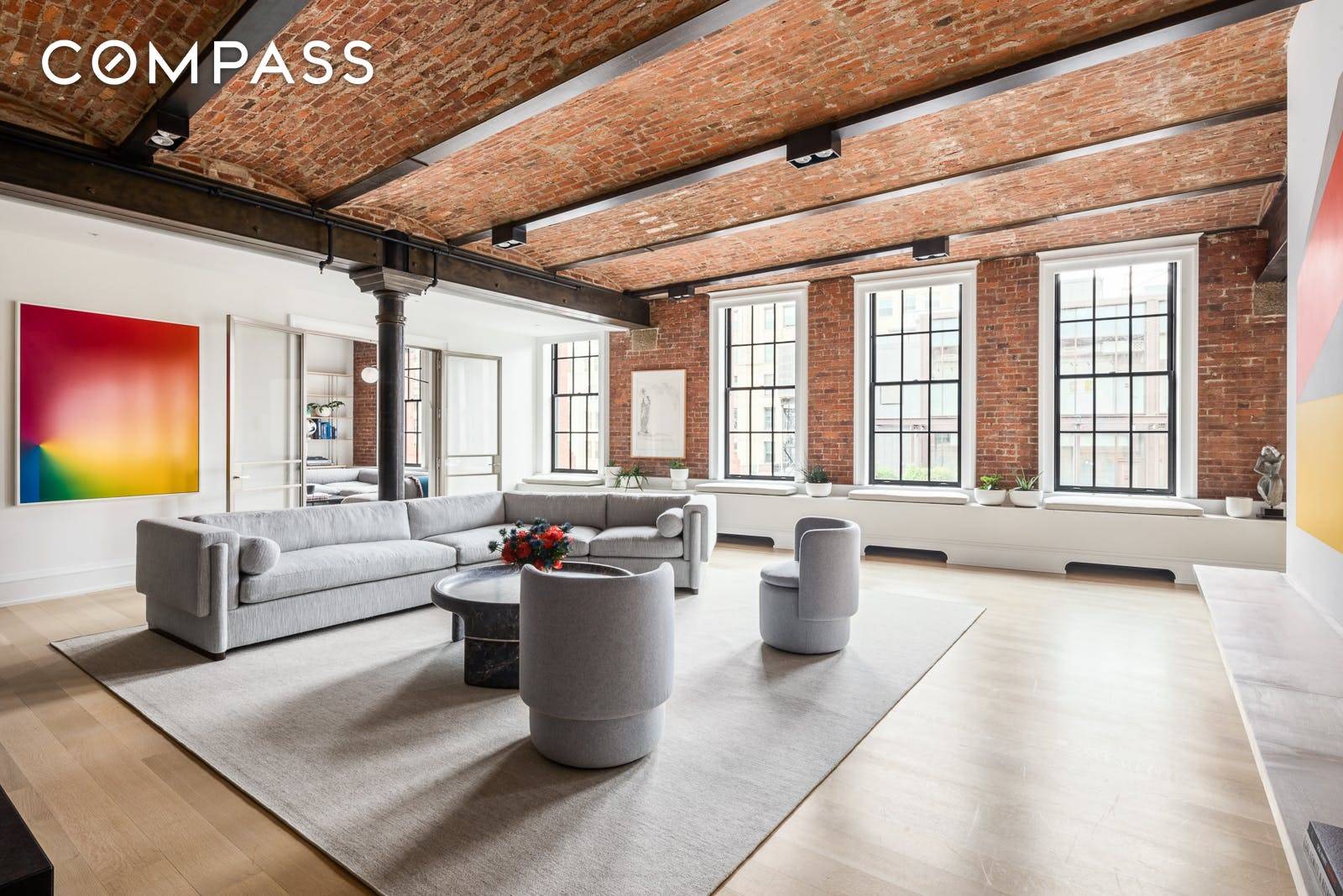 Impeccably designed and meticulously realized by interior design studio For Reference, Penthouse V at 293 Lafayette epitomizes unrivaled luxury and dramatic scale.