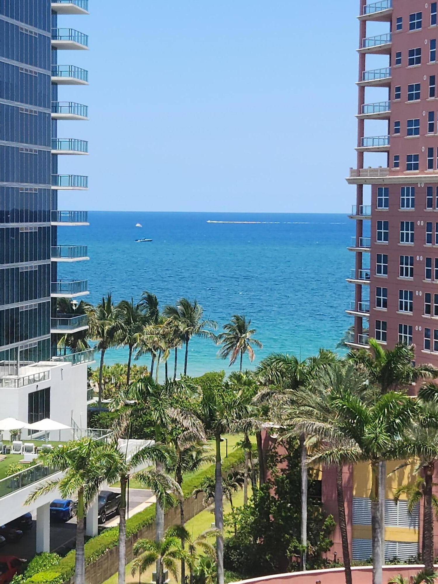 Spacious front to back corner unit with ocean and intercoastal views located in between Las Olas LBTS.